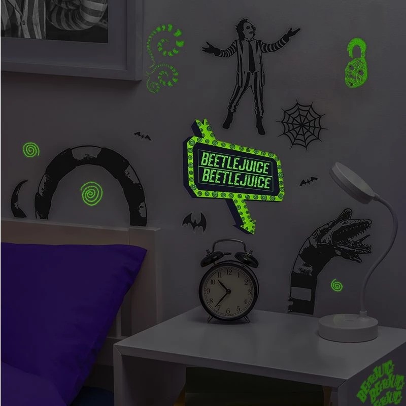 Naklejki ścienne Paladone Beetlejuice Design PP13439BJ – Zestaw dekoracyjnych naklejek ściennych
