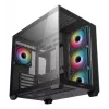 Obudowa PC DeepCool CG530 4F Midi Tower Czarna — szkło hartowane, ATX/ITX/Micro ATX, 3x120mm wentylatory, USB-C