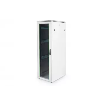 DIGITUS 36HE Unique Netzwerkschrank 600x800mm Glastür Grau