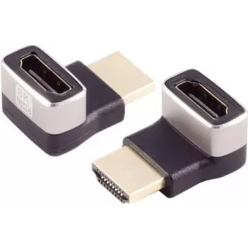 Adapter zmiany płci kabla S/CONN 10-01051 HDMI-A czarno-srebrny ze złoconymi stykami