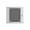 DWUCZĘŚCIOWA SZAFKA RACK DO MONTAŻU NA ŚCIANIE 19 inch 12U 600X600 SZARA LANBERG (PŁASKI PAKIET)