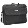 Torba na laptopa Manhattan Cambridge 17,3 inch, konstrukcja clamshell, czarna, NISKOKOSZTOWA, kieszeń na akcesoria, kieszeń na dokumenty z tyłu, pasek na ramię (odpinany), odpowiednik Targus CN418EU, futerał na notebook, trzyletnia gwarancja