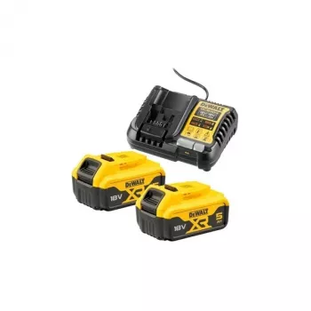 Zestaw baterii i ładowarki DeWALT DCB1104P2 18 V 5.0 Ah (2 baterie, ładowarka)