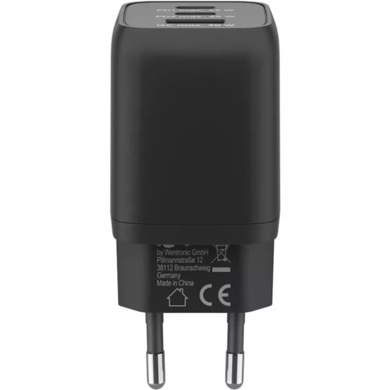 Goobay 64753 Charger for Mobile Devices Headphones - Smartphone - Tablet Czarny AC Fast Charging do użytku wewnętrznego (64753)