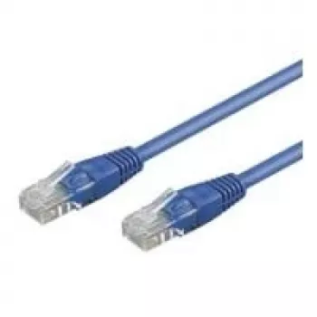 Wentronic Goobay CAT 6 kabel krosowy, U/UTP, niebieski, 3 m - mieszanka miedziana CCA (68407)