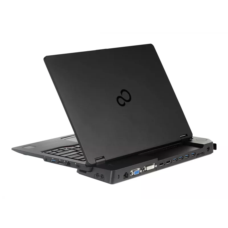 Stacja dokująca FUJITSU CF-WEB301WA do laptopów Panasonic — VGA, RJ-45, 4× USB 2.0, 3.5 mm, Kensington, czarna