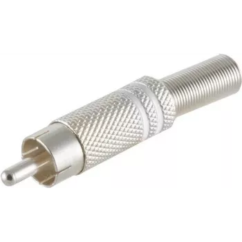 Złącze RCA (Cinch) ShiverPeaks 52000-W — metalowa obudowa, 6 mm, białe