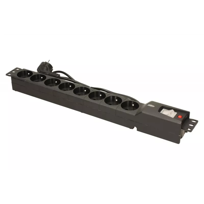LESTAR LXARM 810 G-A K.:CZ 1,5M 19PDU Czarny 8 gniazd AC 230 V 1,5 m