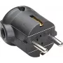 Wtyczka Schuko Bachmann 911.175 czarna kątowa wtyczka elektryczna