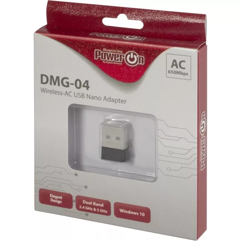 Inter-Tech karta sieciowa USB 2.0 650Mbps bezprzewodowa