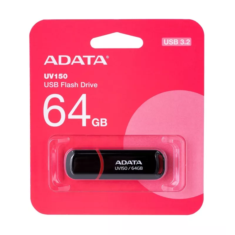 Pamięć USB ADATA DashDrive UV150 64 GB USB Type-A 3.2 Gen 1 (3.1 Gen 1) Czarny