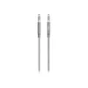 Linksys Belkin MIXIT Kabel Aux - Kabel audio - Mini-Phone Stereo 3,5 mm (męski) - Mini-Phone Stereo 3,5 mm (męski) - 1,22 m - Szary (AV10164BT04-GRY)