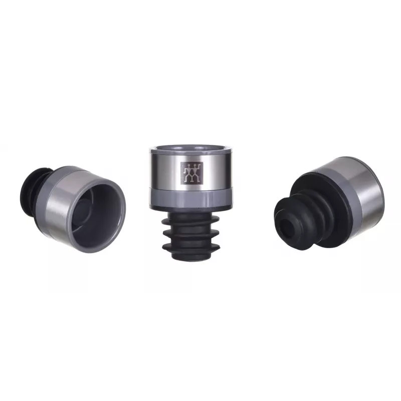 Pompa do konserwacji wina ZWILLING FRESH & SAVE – głowica pompy do korków próżniowych, szary, Ø 3 cm, wysokość 40 mm, zestaw 3 szt.