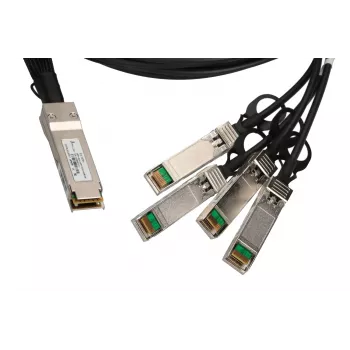 Kabel QSFP+ DAC Extralink 40 Gb/s do 4×10 Gb/s, 3 m, 30AWG, QSFP+ męski–męski