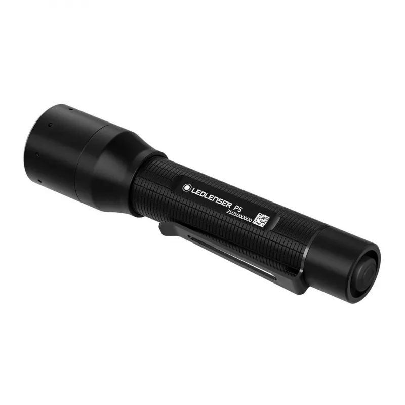 Latarka ręczna Ledlenser P5 Czarna, LED, 140 lm, bateria AA, IP54, aluminium, klips kieszonkowy