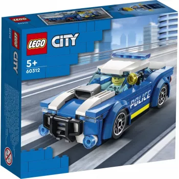 LEGO 60312 City Police Car Toy for Kids 5 Plus Years Old with Officer Minifigure Small Gift Idea Adventures Series Chase Vehicle Building Set Singl