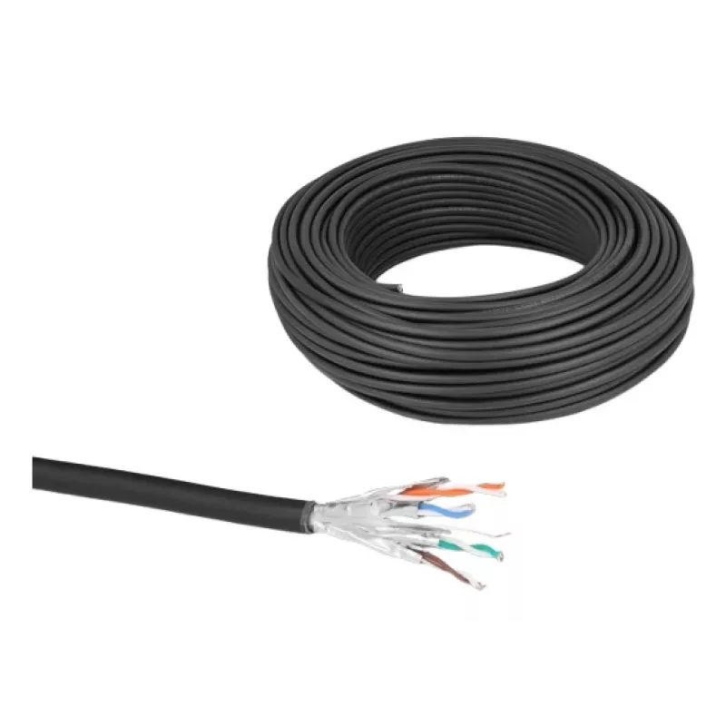Kabel sieciowy DeLOCK 80597 Czarny Cat6a U/FTP 50m