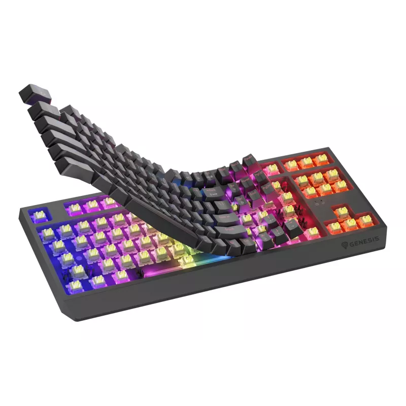 GENESIS Thor 230 TKL klawiatura Gaming USB + RF Wireless + Bluetooth QWERTY US English Czarny