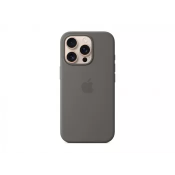 Apple iPhone 16 Pro Silikonowe etui z MagSafe - Kamienny Szary