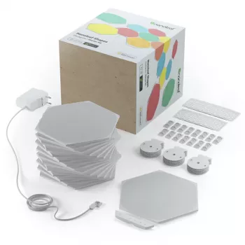LED hexagon panel light Nanoleaf NL42-6002HX-15PK, RGB, 15‑pack, AC power