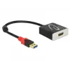 Adapter kabla wideo DeLOCK 62736 USB Type-A na HDMI 0,2 m Czarny