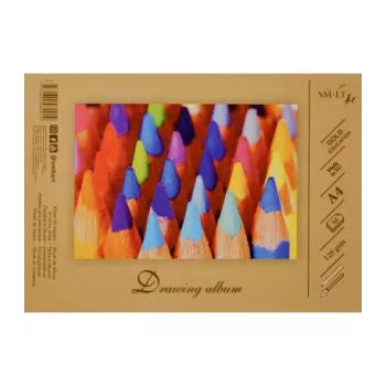 Blok rysunkowy SMLT, A4, 120 g, klejony (30) 0708-209