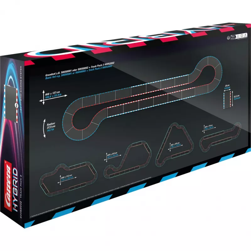 Zestaw rozszerzający toru wyścigowego z pojazdem CARRERA Hybrid Track Pack 2 Extension / Car Set