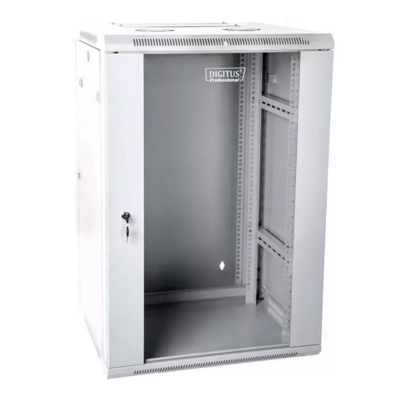 Szafa rack Digitus DN-WD19 12U/600 montowana na ścianie, jasnoszara
