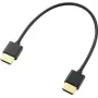 Profesjonalny kabel połączeniowy HDMI SpeaKa 20,00 cm z kanałem zwrotnym audio, pozłacane styki wtyczki, czarny [1x wtyk HDMI - 1x wtyk HDMI] (SP-9076308)
