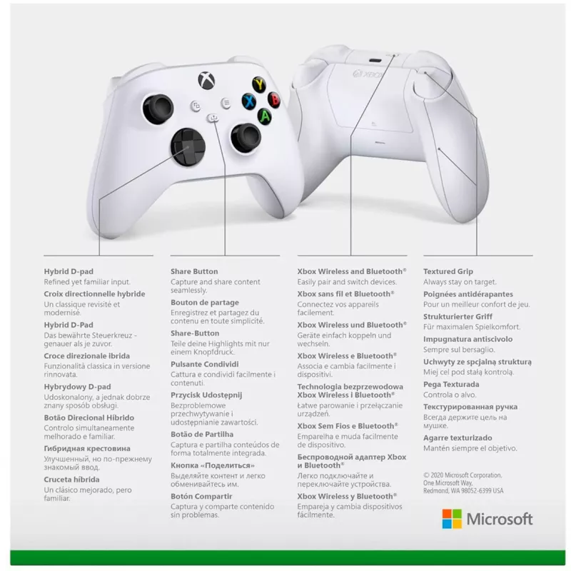 Gamepad Microsoft Xbox Wireless Controller biały