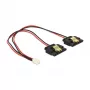 Wewnętrzny kabel zasilający DeLOCK 85249 0,2 m Molex na 2 × SATA