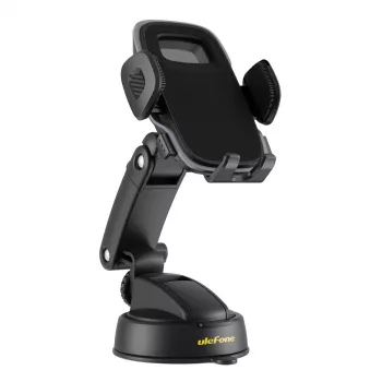 Car smartphone and tablet mount UleFone Armor Mount UAN15, adjustable holder for dashboard or windshield