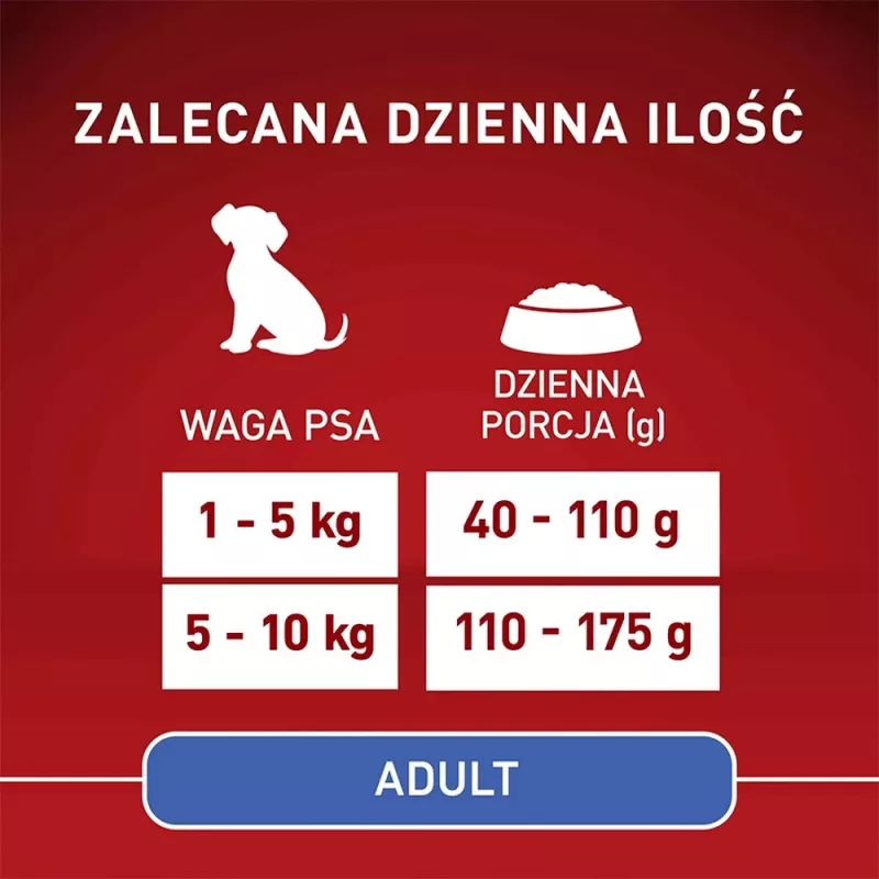 Sucha karma dla psów Purina Nestle Mini Adult Beef & Rice 800 g — sucha karma dla małych dorosłych psów, 27% białka, 17% tłuszczu