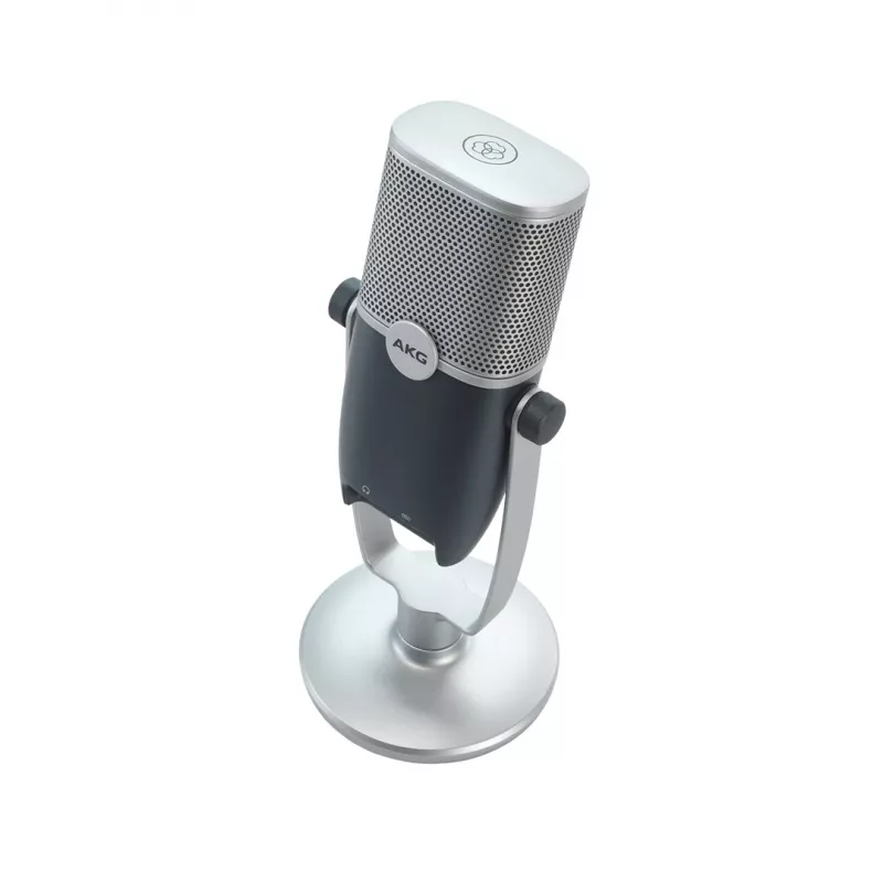 AKG Ara - profesjonalny mikrofon pojemnościowy USB, niebiesko-srebrny