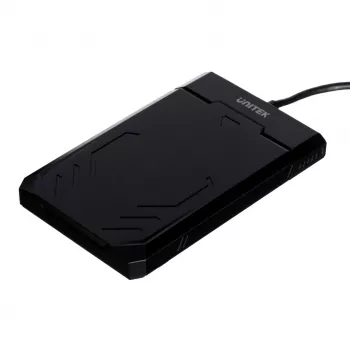 Obudowa HDD/SSD Unitek Y-3036, 2,5 cala SATA III, USB 3.2 Gen 1 (5 Gbit/s), UASP, zintegrowany kabel USB-A, czarna