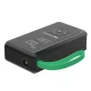 Power bank zielony Cell CJSGC03 8000 mAh Li‑Ion, wyświetlacz OLED, USB‑C i USB‑A, wyjście 500 mA, wbudowana latarka