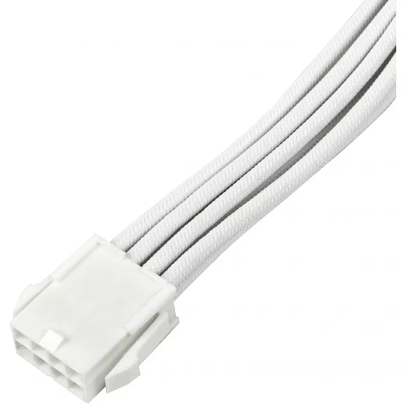 Przedłużacz zasilania SILVERSTONE PCIe 8-pin SST-PP07E-PCI8W-V2 30 cm biały