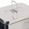 Zestaw naczyń kempingowych ESBIT CS1100ST — aluminium i stal nierdzewna, 1,1 L, 659 g, Czarny/Srebrny