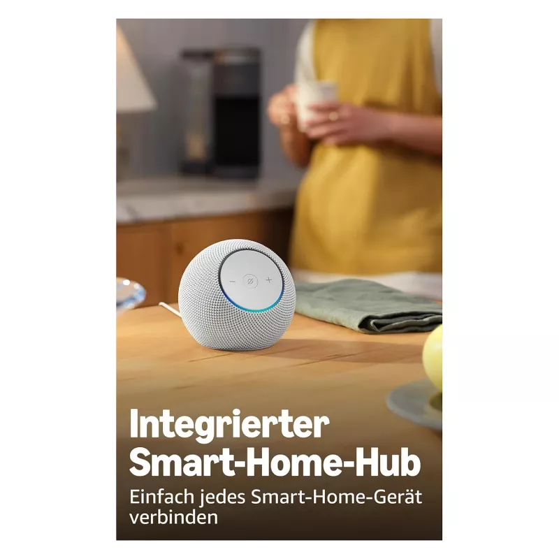 Amazon Echo Dot Max 2025 - Glacier White - Bluetooth (B0DKLVWZPF)