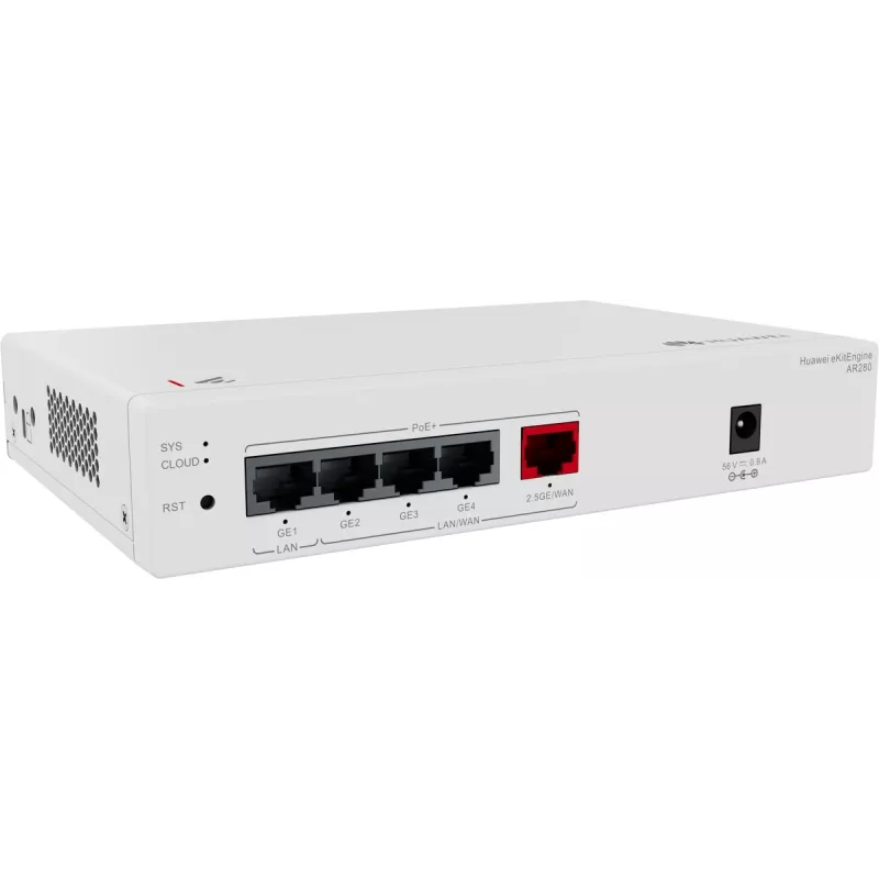 Huawei AR280 Gbit PoE Router (1) 2.5G PoE+, (4) Gbit PoE+, 41W