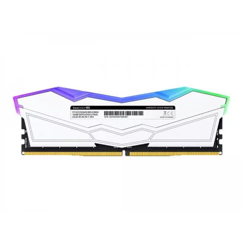 DIMM 32 GB DDR5-6000 (2x 16 GB) Dual-Kit, Arbeitsspeicher weiß, FF4D532G6000HC38ADC01, Delta RGB, INTEL XMP