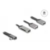 DeLOCK 64303 USB 3.2 Gen 1 Type-C Hub 5000 Mbit/s Szary