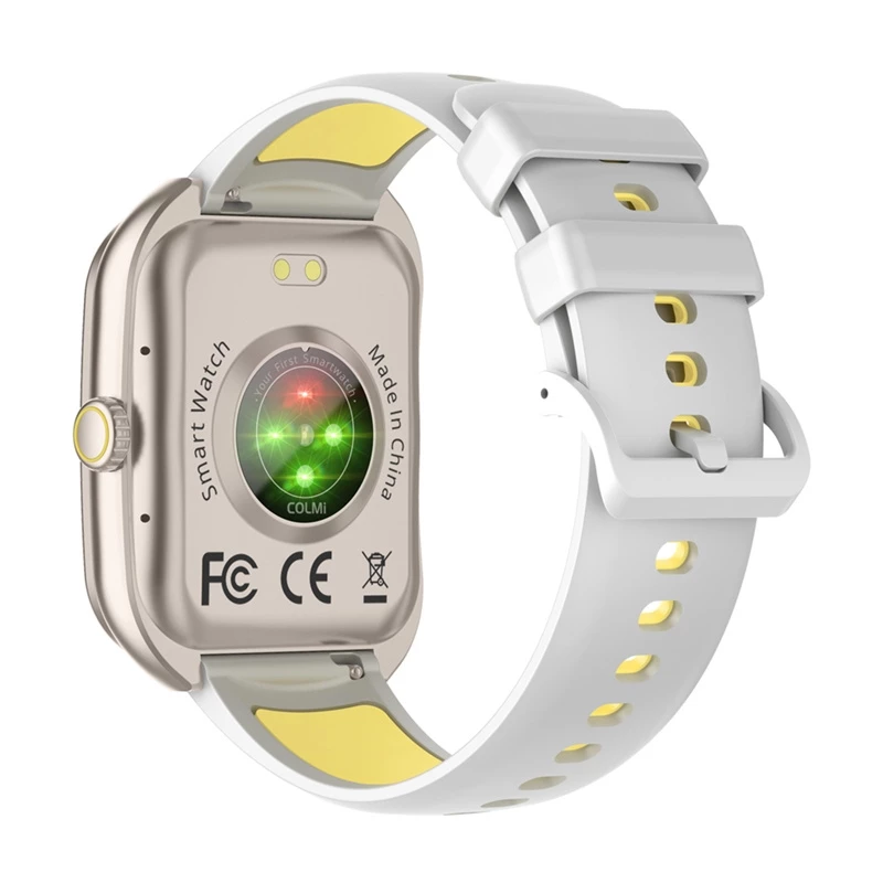 Smartwatch Colmi P86 Gold z Bluetooth i monitorem pracy serca
