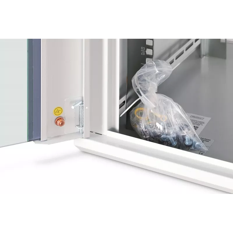 Szafka rackowa naścienna 19 cali DIGITUS Dynamic-N DN-37106 — 9U, 600x600 mm, IP20, zamek na klucz