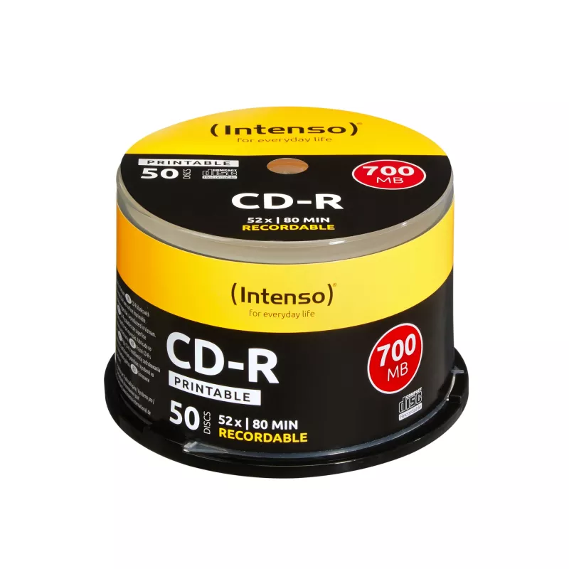 CD-R Intenso 1801125 700 MB 52x Printable 50 szt. Spindle