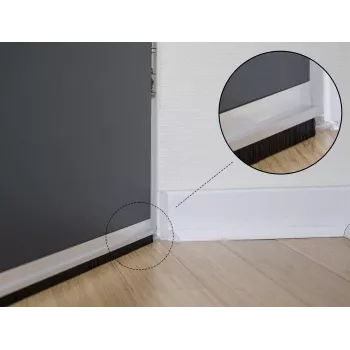 Listwa szczotkowa DeLOCK 66652 40 mm z profilem aluminiowym kątowym