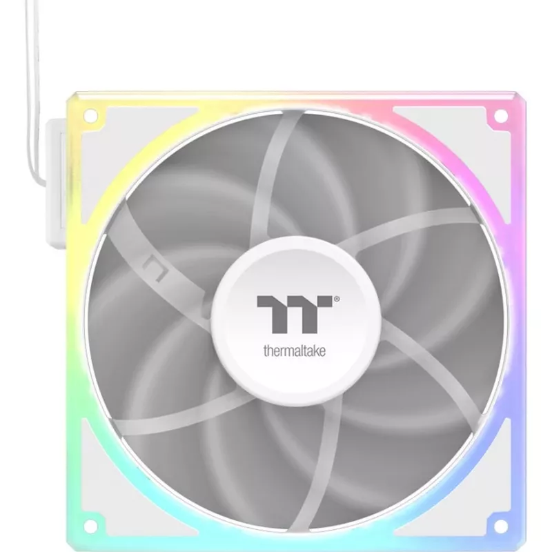 Zestaw wentylatorów chłodzących THERMALTAKE TOUGHFAN EX 140 ARGB Sync biały — 140 mm, 3 szt.