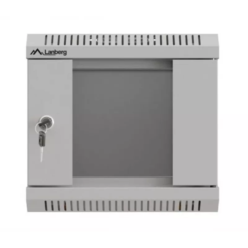 Szafa rack naścienna Lanberg WF11-3304-10S 4U szara, udźwig 30 kg