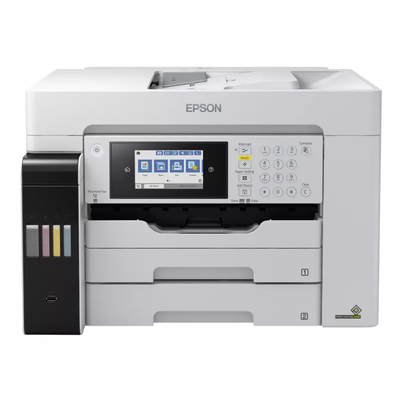 Wielofunkcyjna drukarka Epson EcoTank L15180 — atramentowa kolor, 4800x1200 dpi, A4, dupleks, Wi‑Fi, Ethernet