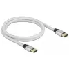 Kabel HDMI DeLOCK Ultra High Speed 48 Gb/s 8K 60 Hz srebrny 1 m